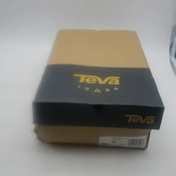 NEW Teva Men's 12 Canyon Life Leather Loafer Tie Up Shoes Dark Gull Grey - Picture 12 of 12